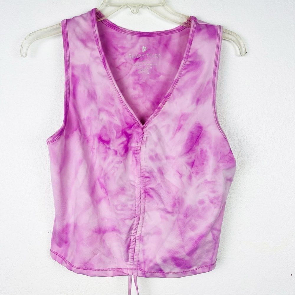 Ready to go size XL pink clouds cinched tank top